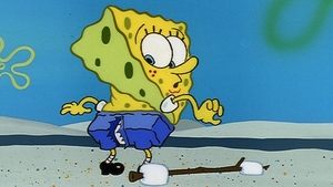 SpongeBob Kanciastoporty Rozdarte spodnie