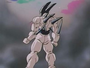 Dragon Ball GT Vegeta Super Saiyanin 4. Vegeta przeobraża się w wielką małpę