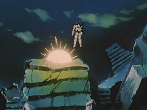 Dragon Ball GT Ograniczenia mocy. Gokū połyka Czterogwiezdną Kulę