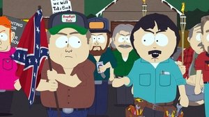 Miasteczko South Park Biali ludzie remontujący domy