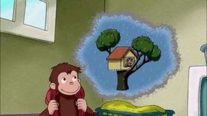 Ciekawski George Na drzewie