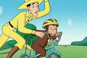 Ciekawski George Ciekawski George jeździ na rowerze