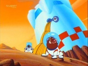 Timon i Pumba Wilk w ptasich piórach