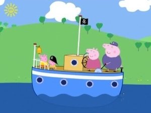 Świnka Peppa Łódka Dziadka Świnki