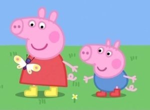 Świnka Peppa Żaby, robaki i motyle