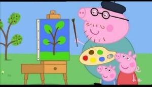 Świnka Peppa Mały pociąg Dziadka