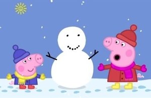 Świnka Peppa Śnieg