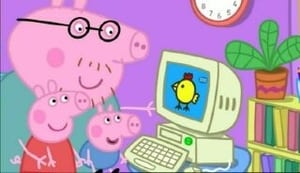 Świnka Peppa Mama Świnka w pracy