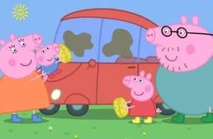 Świnka Peppa Mycie samochodu