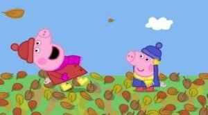 Świnka Peppa Wietrzny, jesienny dzień
