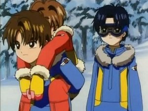 Cardcaptor Sakura Sakura i śnieżna nauka jazdy na nartach