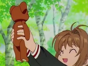 Cardcaptor Sakura Sakura i ogromny pluszowy miś