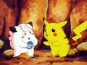 Pokémon Clefairy i kamień księżycowy